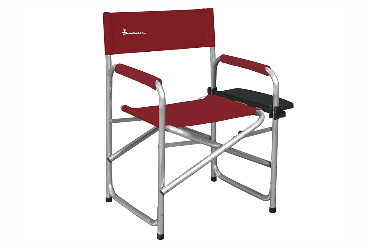 Director chair with side clearance table