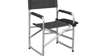 Instruktørstol med sidebord, Dark Grey Furniture