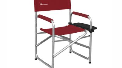 Silla de director de cine con mesa lateral, rojo Furniture